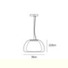 pendel loftslampe glas lysekrone moderne minimalistisk glas lysekrone belysning stue soveværelse køkken hotel lysekrone interiør