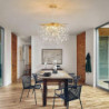 krystal lysekrone 6 lamper 23,5 tommer/ 8 lamper 31,2 i moderne guld lysekrone belysning grene restaurant regndråbe lysekrone hæ