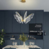 led pendel sommerfugl design 68cm enkelt design metal led nordisk stil