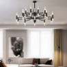 led pendel moderne belysning 30-lys stue, 39″ lysekrone belysning ø materet glas lampeskærm g9 lampefatning led lys armatur flus