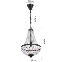 30cm Sputnik Design Pendant Lantern Desgin Lantern design Vedhæng Lys Metal Vintage Stil Sputnik Industriel Malede finish Årgang