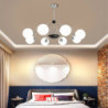 led lysekrone 3/5/6/8-lys 60/85/95cm sputnik design globus design lysekrone metal glas kunstnerisk stil moderne stil metal galva