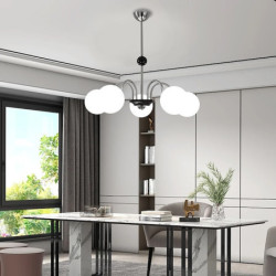 led lysekrone 3/5/6/8-lys 60/85/95cm sputnik design globus design lysekrone metal glas kunstnerisk stil moderne stil metal galva