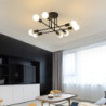 led loftslampe 8 hoveder 70cm sputnik design lysekrone metal kunstnerisk stil sputnik industrimalet finish kunstnerisk nordisk s