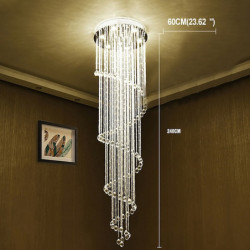 9-Lys 60cm Unikt Design Geometriske former Enkelt design Lysestager Metal Flerlags Kunstnerisk Stil Moderne Stil Krom Kunstneris