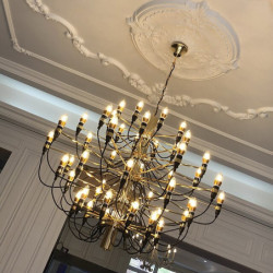 ecoLys 95cm pendel kreativ stearinlys lysekrone metal stearinlys stil klassisk kontor, butikker/caféer galvaniseret kunstnerisk