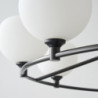 lysekrone 4/6 lys nordisk pendel g9 glaskugle loftslampe midt århundrede gren lysekrone seng værelse studie restaurant belysning