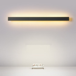 led væglampe lang stribe moderne indendørs metal væglampe spejlbelysning væglampe varm kold hvid 3000/6000k 1500lm akryl sovevær