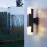 led sensor væglampe udendørs væglampe, sort metal væglampe, op ned lampetter aluminium væglanterne, ip65 vandtætte spotlys natla
