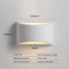 led væglampe g9 9w gulvlamper moderne væglampe til stue soveværelse entre hjem værelse dekorationer aluminium materiale