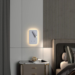 9w moderne led væglampe indendørs væglampe led læsespot med afbryder 350 drejelig 2 i 1 5w vægspot led væglampe til soveværelse