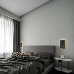 9w moderne led væglampe indendørs væglampe led læsespot med afbryder 350 drejelig 2 i 1 5w vægspot led væglampe til soveværelse