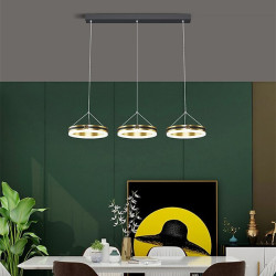LED pendellampe tre hoved spisestue lampe LED lys luksus mode langbord lysekrone enkel moderne bar klub lampe spisestue køkken 7