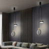 led pendel moderne sort guld sengelampe 20cm lanterne desgin pendel metal malet finish moderne