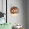 led væglampe struds fjer buket væglampe trappe stue prøve værelse 1w nordisk dekoration soveværelse sengekant tv væg kunst lys v