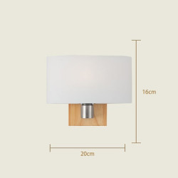 LED-væglampe mat moderne nordisk stil væglampe væglampe LED-væglampe soveværelse spisestue træ / bambus væglampe