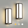 udendørs væglampe verandalampe 30w 15in led mat sort udvendig væglampe 3 farver kan ændres egnet til montering af væg gårdlampe