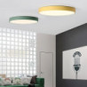 loftslampe 9" macaron ultratynd 5cm lys strømbesparende moderne akryl rund flush mount led loftslampe varm hvid