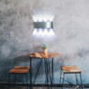 8-lys 19 cm led væglampe moderne mini-stil væglampe indendørs gang aluminium dekorativ væglampe integreret lysarmatur belysning