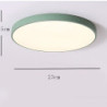 loftslampe 9" macaron ultratynd 5cm lys strømbesparende moderne akryl rund flush mount led loftslampe varm hvid