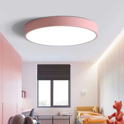 loftslampe 9" macaron ultratynd 5cm lys strømbesparende moderne akryl rund flush mount led loftslampe varm hvid