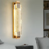 led væglampe krystal boble til badeværelse entre guld moderne forfængelighed lys armatur med krystal boble glas, integreret led