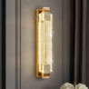 led væglampe krystal boble til badeværelse entre guld moderne forfængelighed lys armatur med krystal boble glas, integreret led