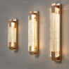 led væglampe krystal boble til badeværelse entre guld moderne forfængelighed lys armatur med krystal boble glas, integreret led