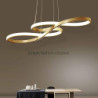 led pendel 75cm akryl dæmpbar lysekrone justerbar seddel design moderne til hjemmet stue belysning kun dæmpbar med fjernbetjenin