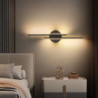 led væglampe indendørs roterbar moderne 12w 2-lys led væglampe sort hvid indendørs gangindretning væglampe armaturer aluminium v