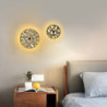 indendørs væglampe led kobber cirkel design stue soveværelse metal væglampe 3000k e26 væglampe til soveværelse badeværelse