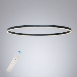 80cm led pendel geometrisk cirkel design nordisk moderne enkel til spisestue soveværelse indgang aluminiumsramme akryl sort hvid