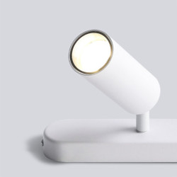 LED-loftspotLyss justerbar dæmpbar fast skinnebelysningssæt, 25,4cm 2-vejs sort loftmontering spotlysarmaturer, retningsbestemt