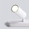 LED-loftspotLyss justerbar dæmpbar fast skinnebelysningssæt, 25,4cm 2-vejs sort loftmontering spotlysarmaturer, retningsbestemt