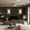 led udendørs/indendørs væglampe 6w op/ned belysning indendørs dobbelthoved buet vandtæt ip65 væglampe moderne soveværelseslampe