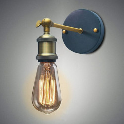 25cm land væglampe bronze ambient lys unikt design metal væglampe led til korridor balkon vintage 220v 40w / ce certificeret / e