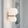 led væglampe varmt hvidt glas 24cm moderne led baggrund væglampe stue soveværelse sengekant indendørs væglampe lysende lampet 1