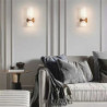 led væglampe varmt hvidt glas 24cm moderne led baggrund væglampe stue soveværelse sengekant indendørs væglampe lysende lampet 1