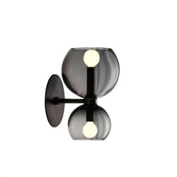 led væglampe varmt hvidt glas 24cm moderne led baggrund væglampe stue soveværelse sengekant indendørs væglampe lysende lampet 1