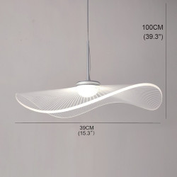 led pendel lotus leaf hat3000-6000k justerbar modren ophæng klassiske lysekroner restaurant soveværelse mode pendel til stue pær