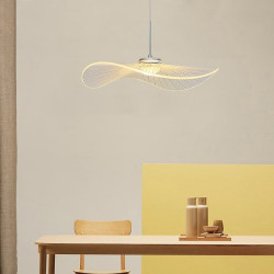 led pendel lotus leaf hat3000-6000k justerbar modren ophæng klassiske lysekroner restaurant soveværelse mode pendel til stue pær