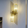 led væglampe krystal væglampe luksus guld væglampe elegant vægmontering lampe dekoration belysning til soveværelse stue gang res