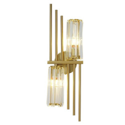led væglampe krystal væglampe luksus guld væglampe elegant vægmontering lampe dekoration belysning til soveværelse stue gang res