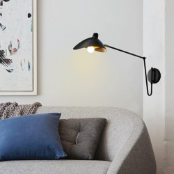 led væglampe moderne nordisk stil væglampe væg sconces svingarm lys stue kontor jern væg lampe