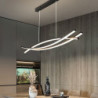 100cm led pendel linje design metal kunstnerisk stil moderne lysekrone moderne enkel nordisk minimalistisk lys luksus restaurant