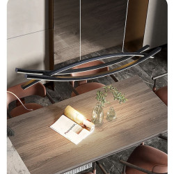 100cm led pendel linje design metal kunstnerisk stil moderne lysekrone moderne enkel nordisk minimalistisk lys luksus restaurant
