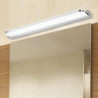 led vaskelampe 52cm 12w spejl frontlys mat akryl skærme minimalistisk badeværelsesbelysning rustfrit stål væglampe ip44 vandtæt