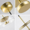 nordisk stil pendel lys led ø lys glas moderne bar stue spisestue soveværelse sengekant restaurant festival