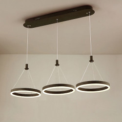 3-lys 30cm multi-skygge / justerbar lysekrone aluminium akryl cirkelmalet finish finish / moderne /