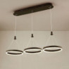 3-lys 30cm multi-skygge / justerbar lysekrone aluminium akryl cirkelmalet finish finish / moderne /